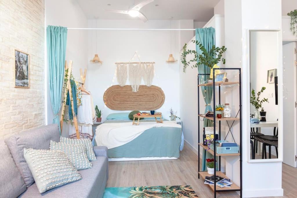 Al5 Seaside Bliss-Stylish Loft Steps From Malvarrosa 瓦伦西亚 外观 照片